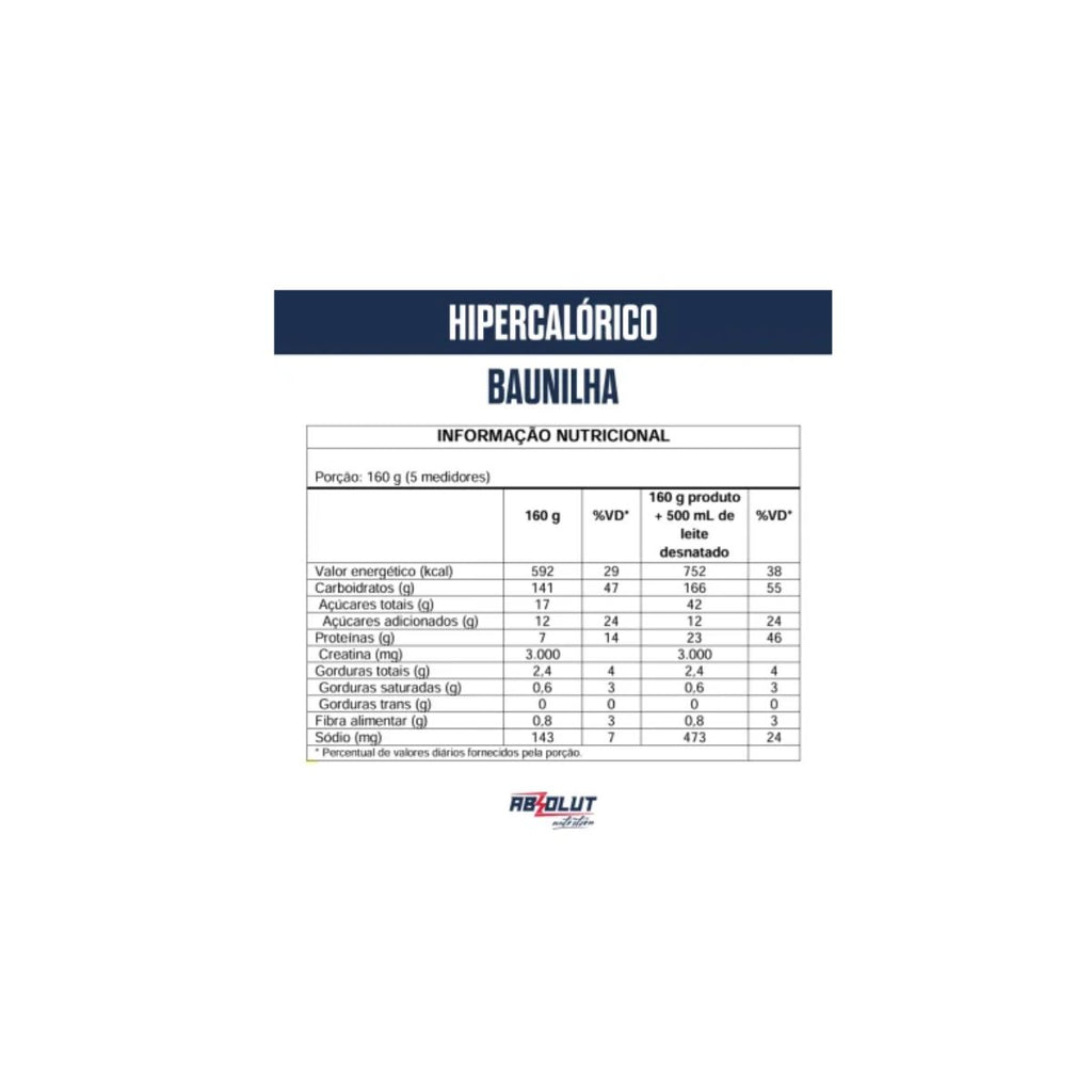 BL HIPERCALORICO BAUNILHA 3KG