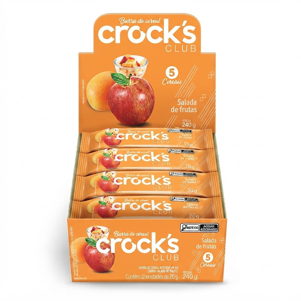 CROCKS CLUB BARRA DE CEREAL SALADA DE FRUTAS 20G