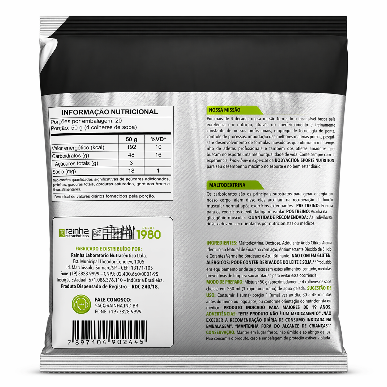 MALTO BODY ECTION AÇAI COM LARANJA 1KG